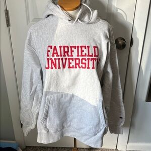 EUC Gray Fairfield CT University Stags Hoodie XL